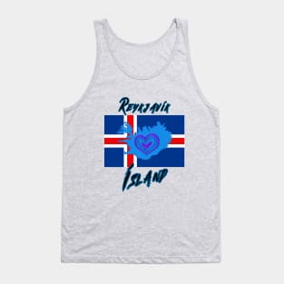 Reykjavik T-Shirt Iceland Come Stay Love The Viking Way Tank Top